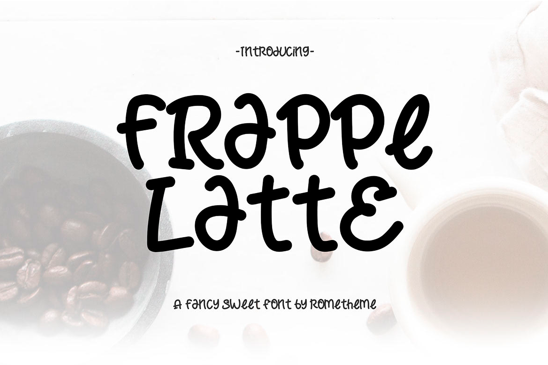 Przykładowa czcionka Frappe Latte #1