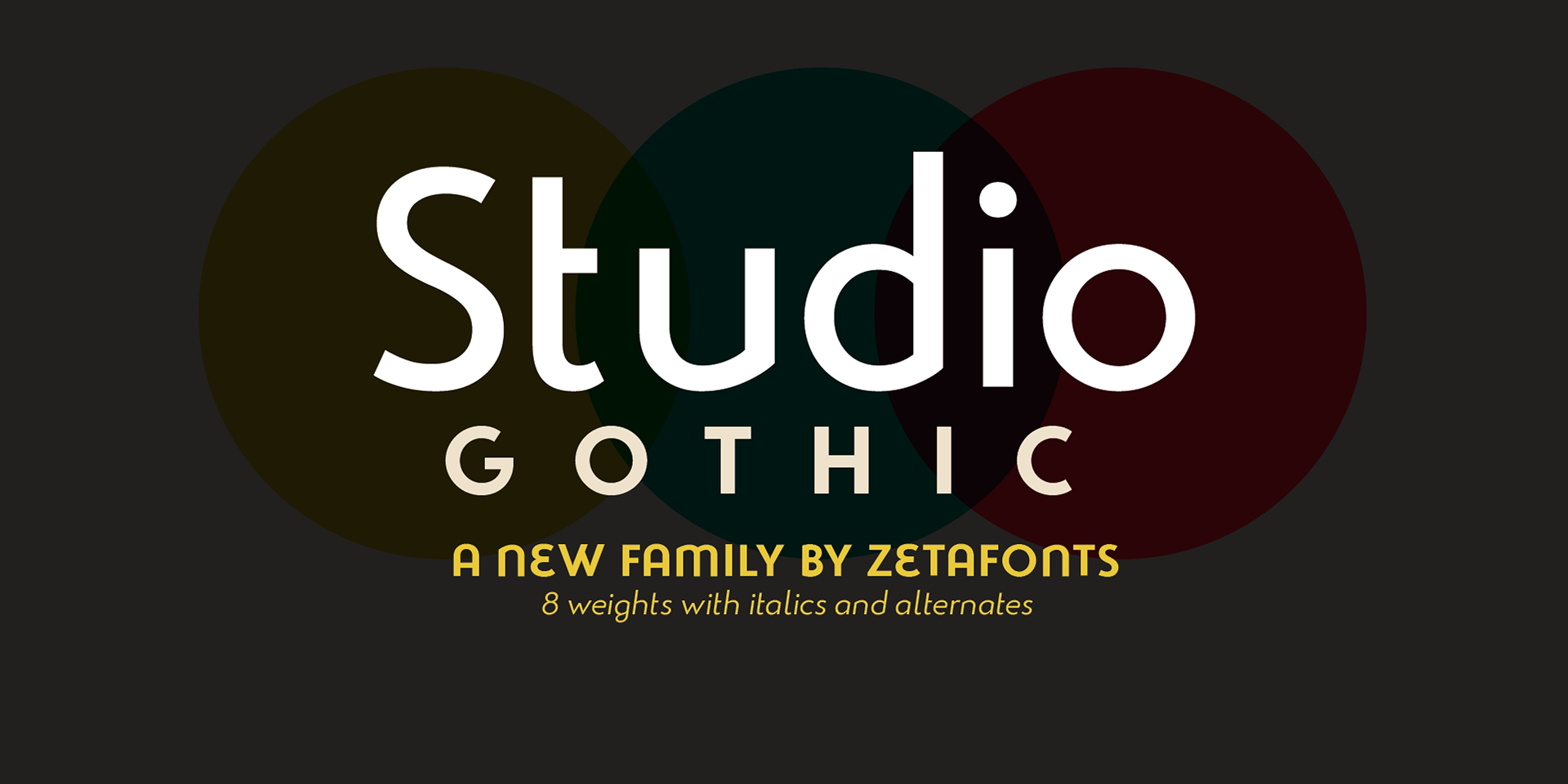 Przykładowa czcionka Studio Gothic #1