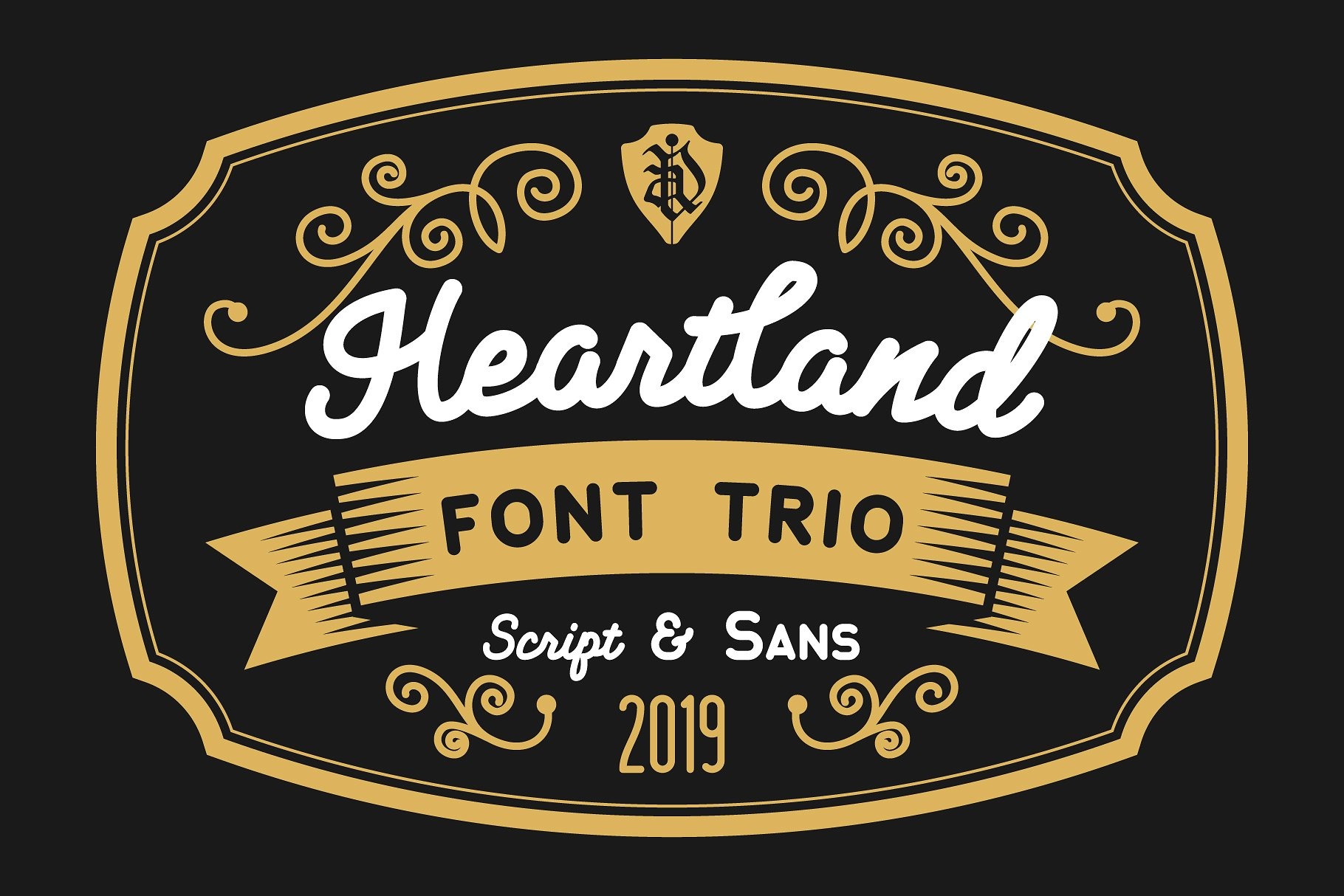 Przykładowa czcionka Heartland Sans #1
