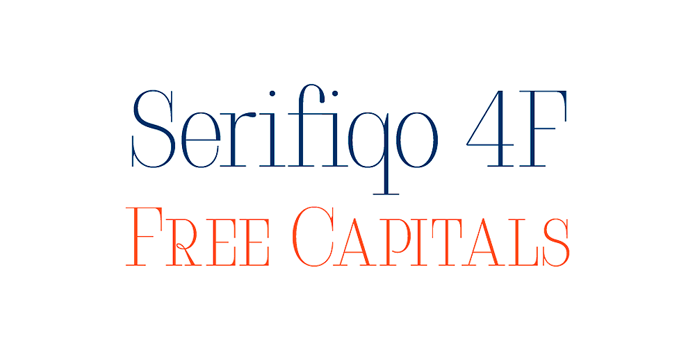 Przykładowa czcionka Serifiqo 4F #1