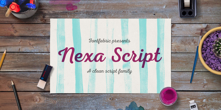 Przykładowa czcionka Nexa Script #1