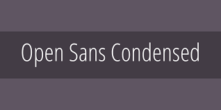 Przykładowa czcionka Open Sans Condensed #1