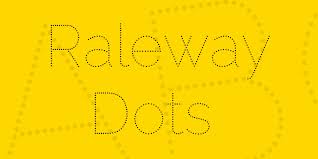 Czcionka Raleway Dots