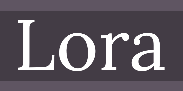 Przykładowa czcionka Lora #1