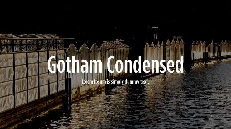 Przykładowa czcionka Gotham Condensed #1