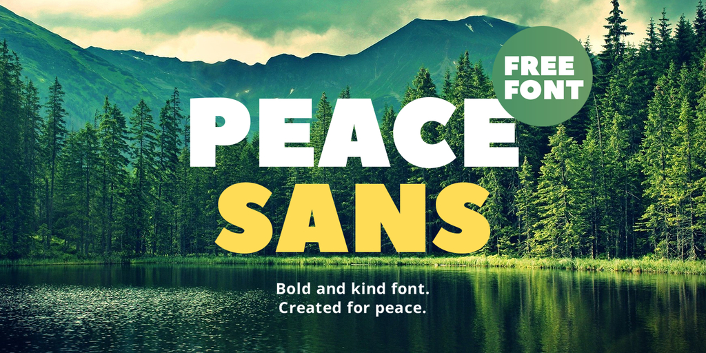 Przykładowa czcionka Peace Sans #1