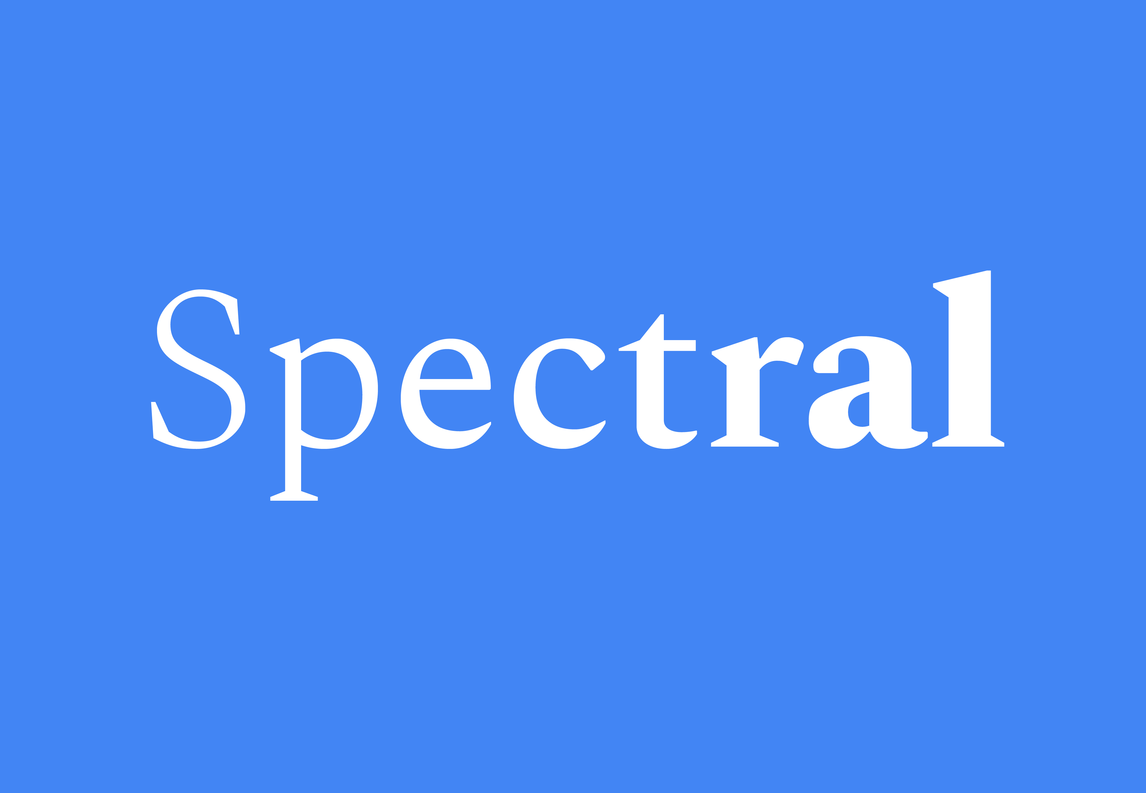 Przykładowa czcionka Spectral #1