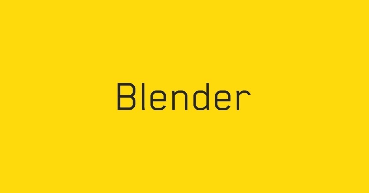 Przykładowa czcionka Blender Pro #1