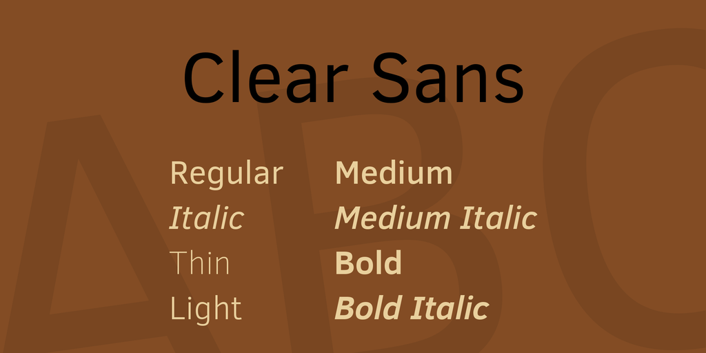 Przykładowa czcionka Clear Sans #1