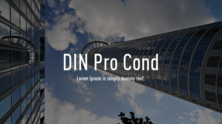 Przykładowa czcionka DIN Pro #1