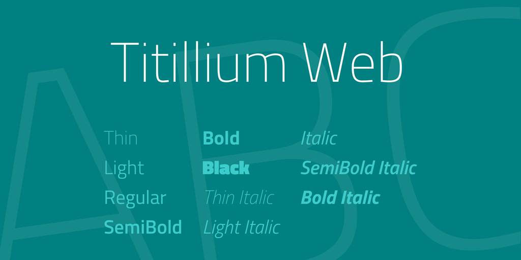 Przykładowa czcionka Titillium Web #1
