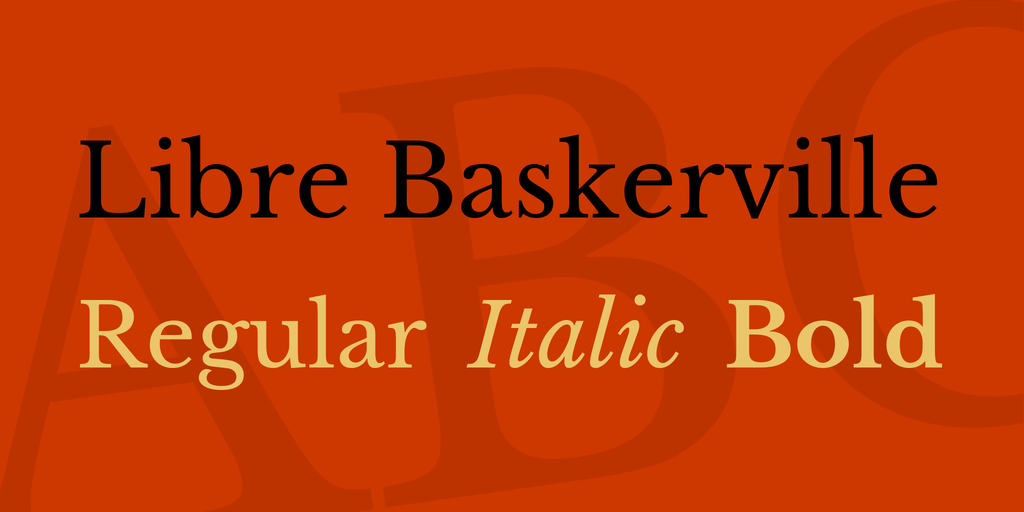 Przykładowa czcionka Libre Baskerville #1