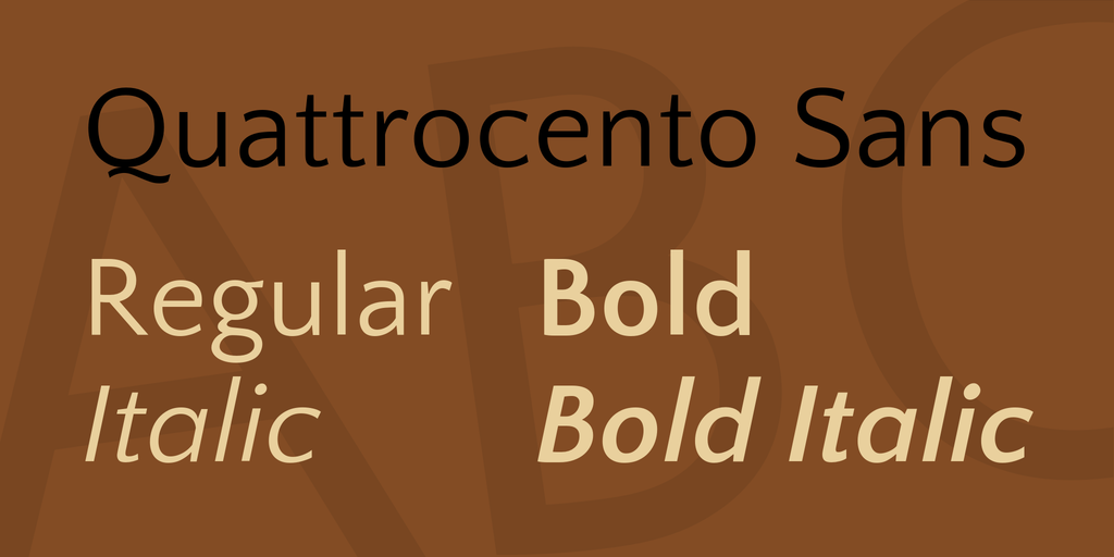 Przykładowa czcionka Quattrocento Sans #1
