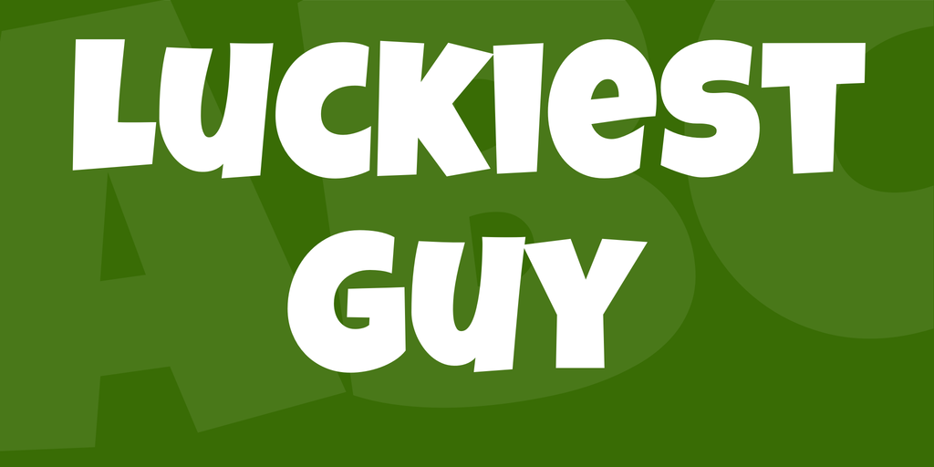Przykładowa czcionka Luckiest Guy #1