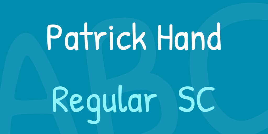 Przykładowa czcionka Patrick Hand #1