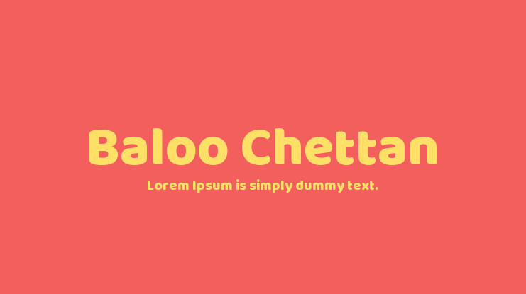 Przykładowa czcionka Baloo Chettan #1