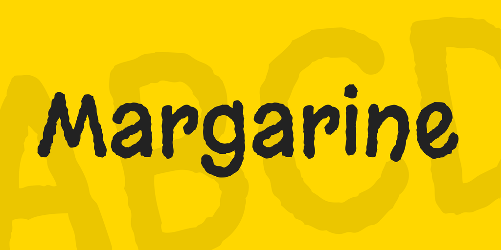 Przykładowa czcionka Margarine #1
