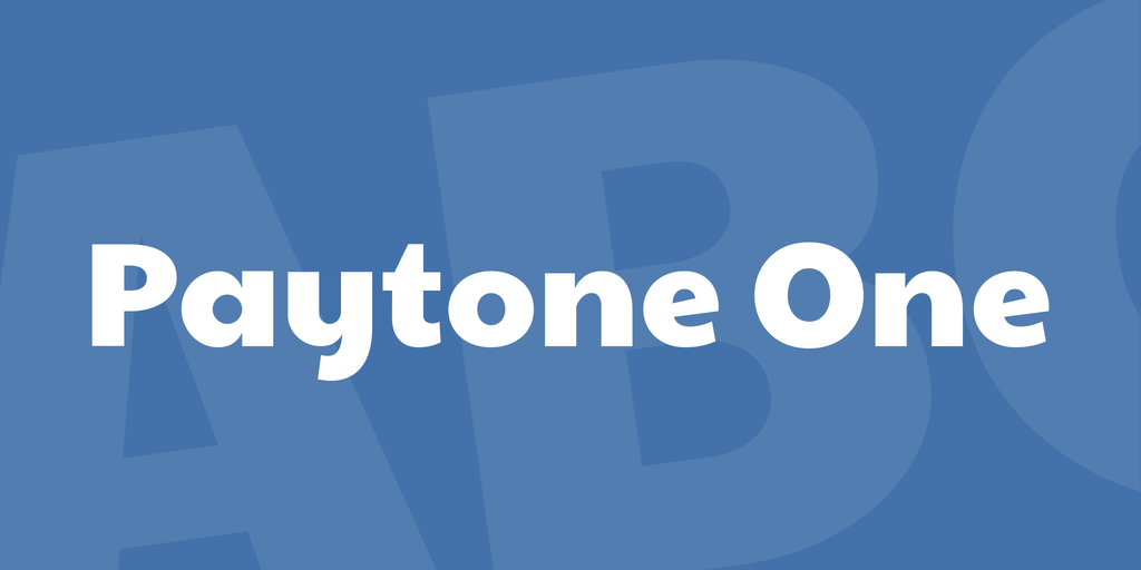 Przykładowa czcionka Paytone One #1