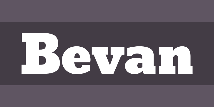Przykładowa czcionka Bevan #1