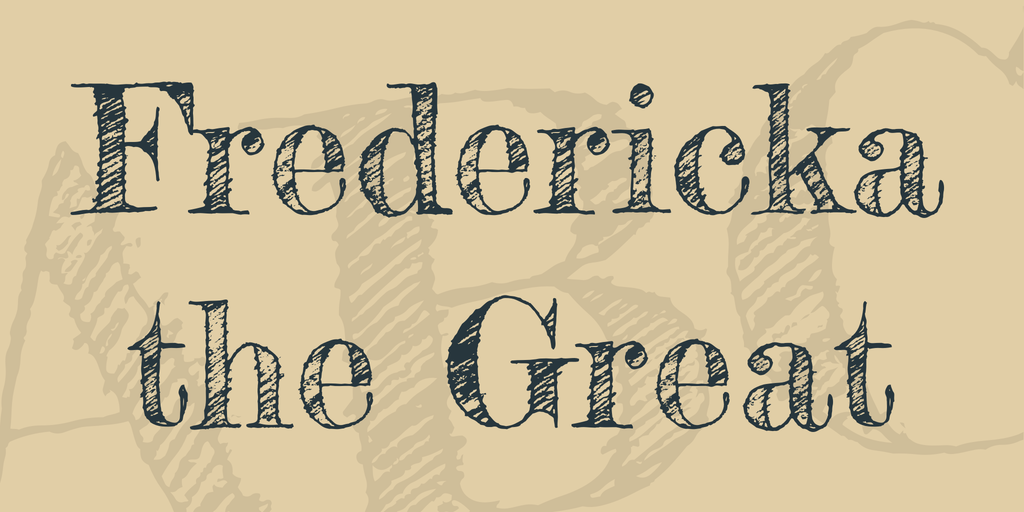 Przykładowa czcionka Fredericka the Great #1