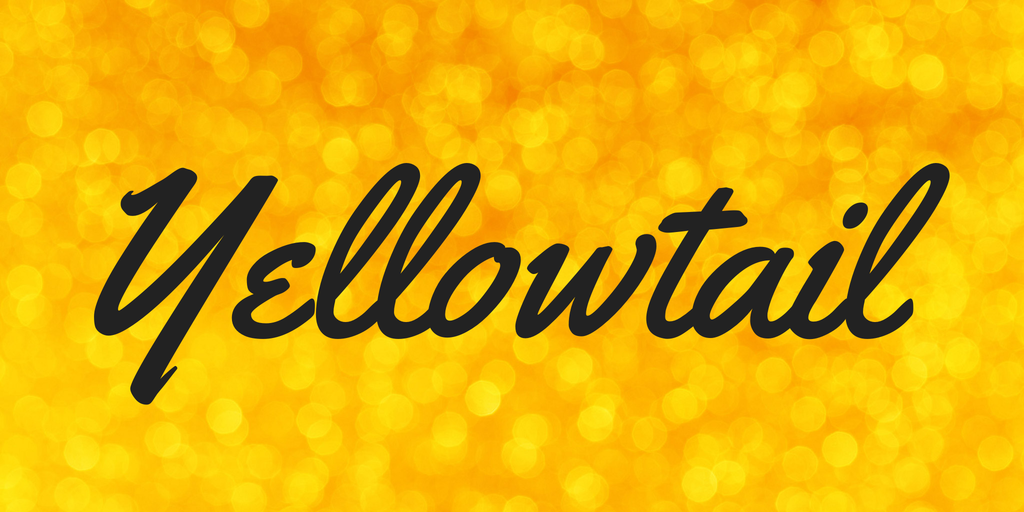 Przykładowa czcionka Yellowtail #1