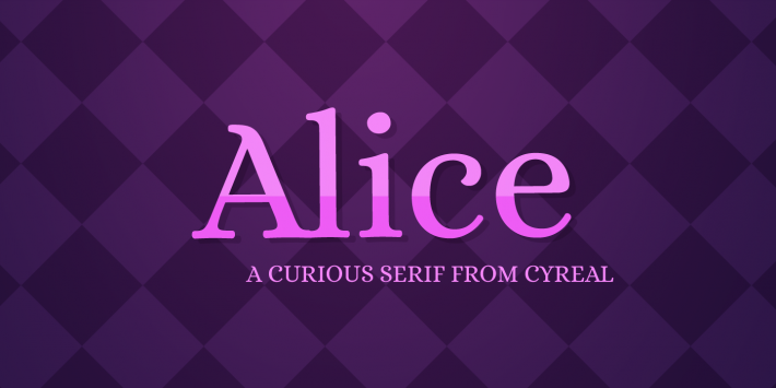 Przykładowa czcionka Alice #1