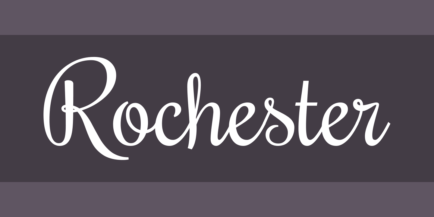 Przykładowa czcionka Rochester #1