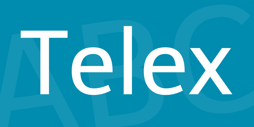 Przykładowa czcionka Telex #1