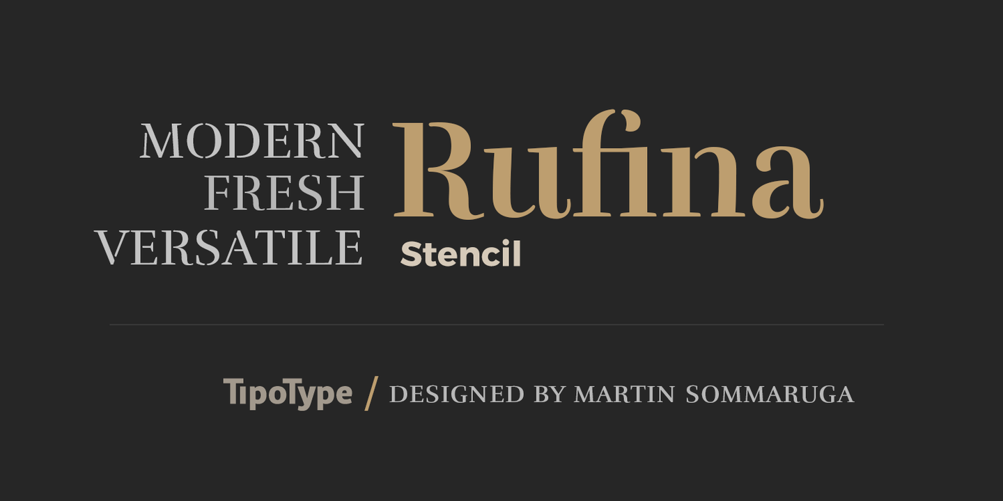 Przykładowa czcionka Rufina #1