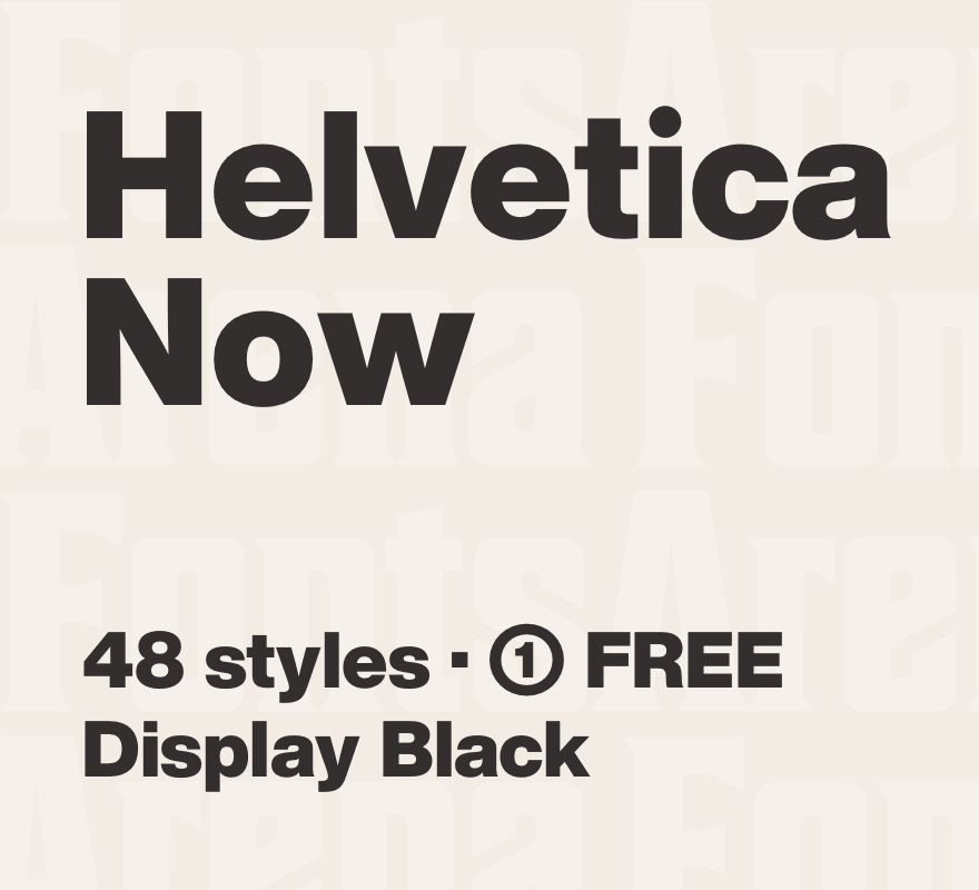 Przykładowa czcionka Helvetica Now Display #1