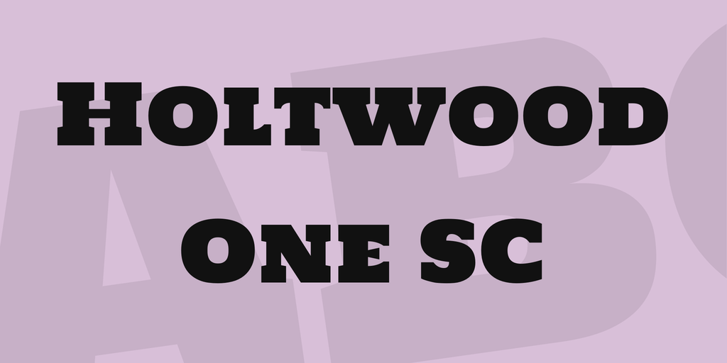 Przykładowa czcionka Holtwood One SC #1