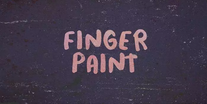 Przykładowa czcionka Finger Paint #1