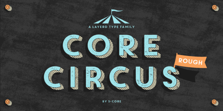Przykładowa czcionka Core Circus 2D #1