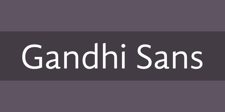 Przykładowa czcionka Gandhi Sans #1