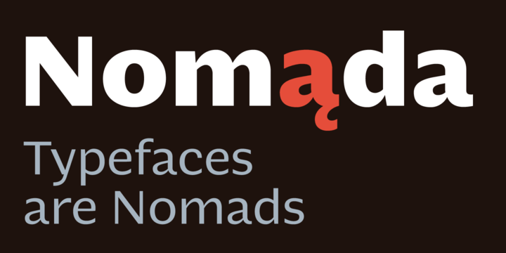 Przykładowa czcionka Nomada #1