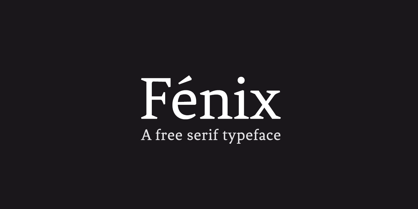 Przykładowa czcionka Fenix #1