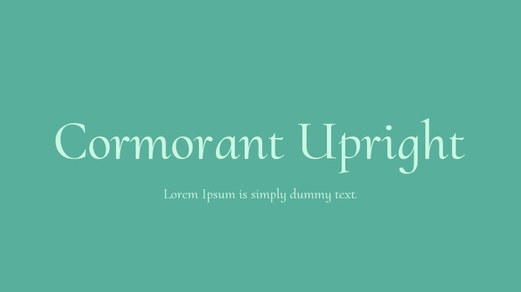 Przykładowa czcionka Cormorant Upright #1