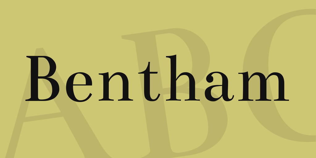 Przykładowa czcionka Bentham #1