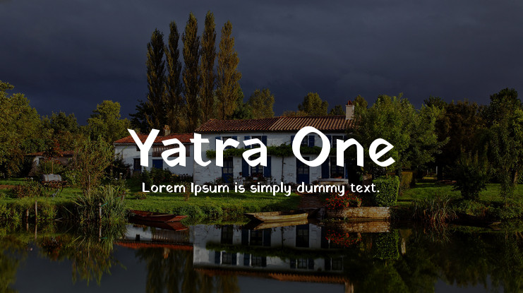 Przykładowa czcionka Yatra One #1