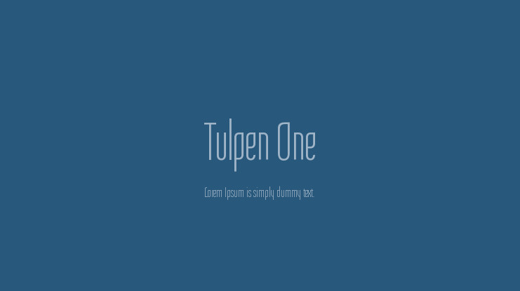 Przykładowa czcionka Tulpen One #1