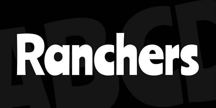 Przykładowa czcionka Ranchers #1