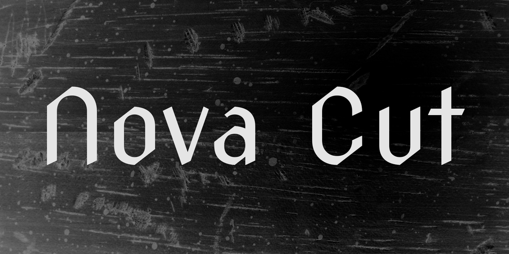 Przykładowa czcionka Nova Cut #1