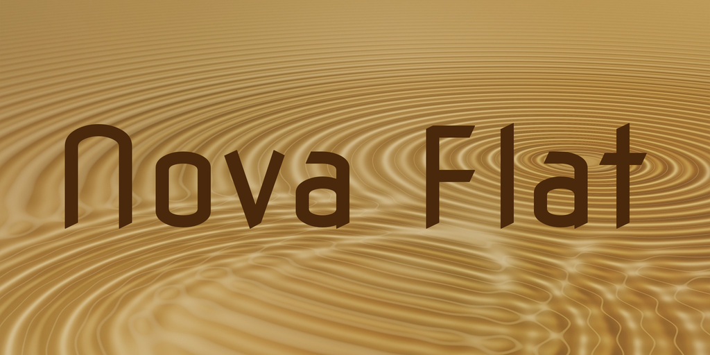 Przykładowa czcionka Nova Flat #1