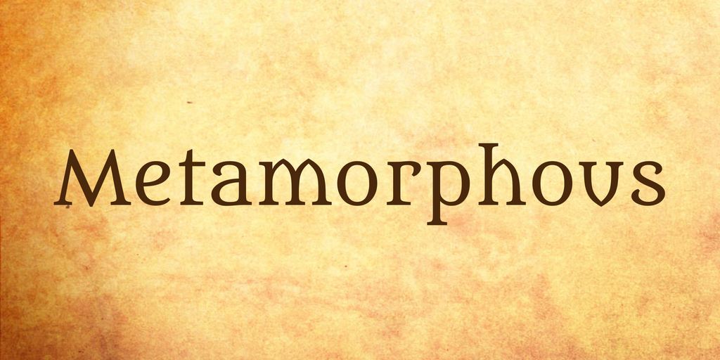 Przykładowa czcionka Metamorphous #1