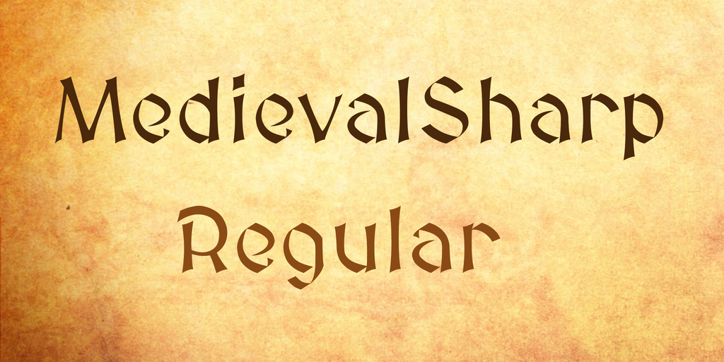 Przykładowa czcionka MedievalSharp #1