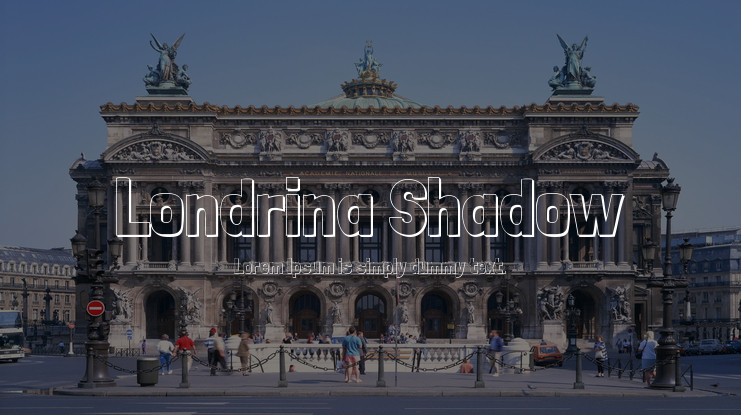Przykładowa czcionka Londrina Shadow #1