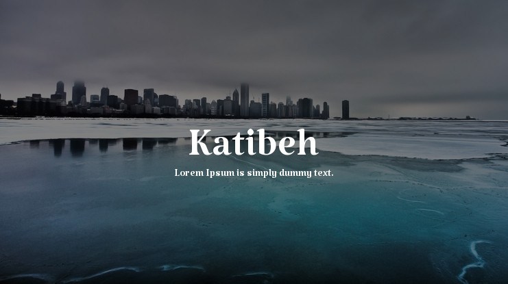 Przykładowa czcionka Katibeh #1