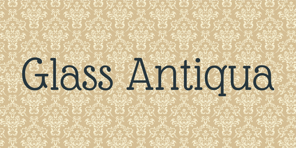 Przykładowa czcionka Glass Antiqua #1