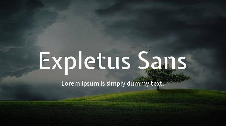 Przykładowa czcionka Expletus Sans #1
