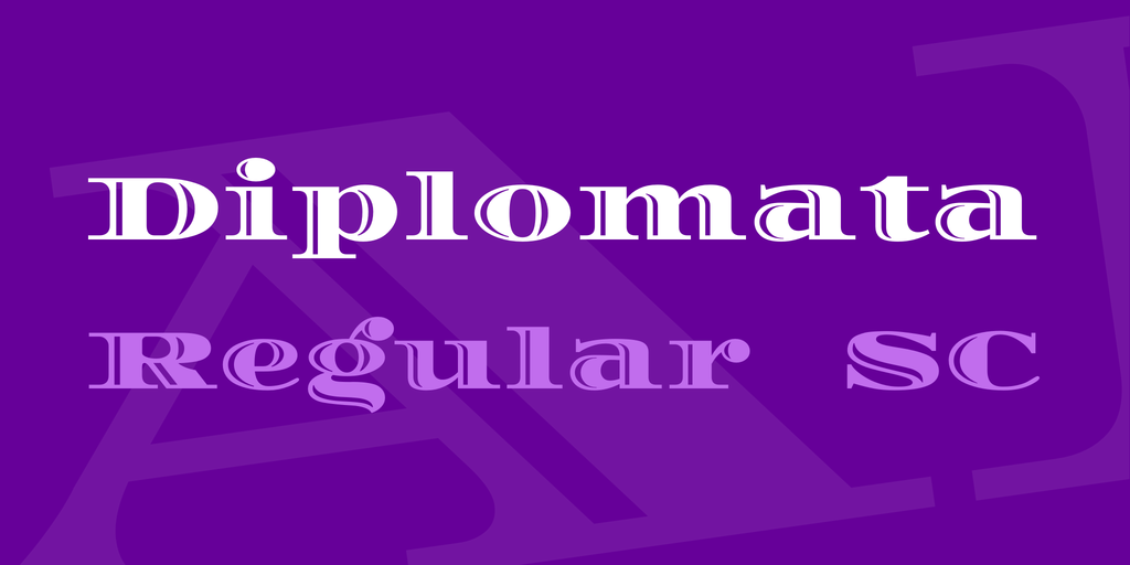 Przykładowa czcionka Diplomata #1